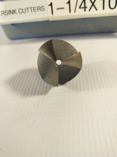(1) Threaded Stop Countersink 1-1/4" 100° .170 3FL HSS w/ Removable Pilot 3/8-24 - Picture 6 of 6