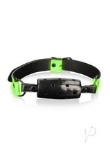 Glow in the Dark Bondage Leather Adjustable Open Mouth Cylinder Gag Restraints