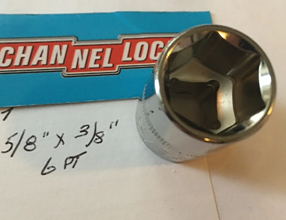CHANNELLOCK 5/8" x 3/8" DR STANDARD SOCKET 6 Point Free USA Shipping - Image 2 of 4