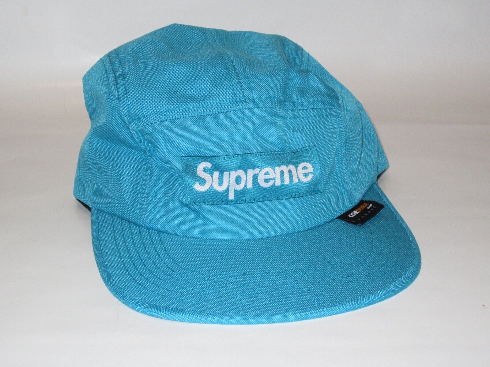 NWT Supreme 2 Tone Box Logo Hat Light Blue Red Camp Cap Mens DS SS22  AUTHENTIC