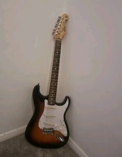 Electric Guitar SC Style Tobacco Sunburst Solid body with Gig Bag by SX 