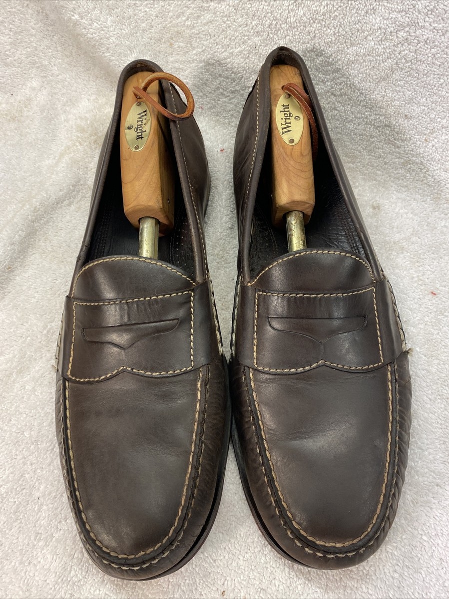 COLE HAAN Air Men Brown Slip On Penny Loafers Comfort Size  display picture 2