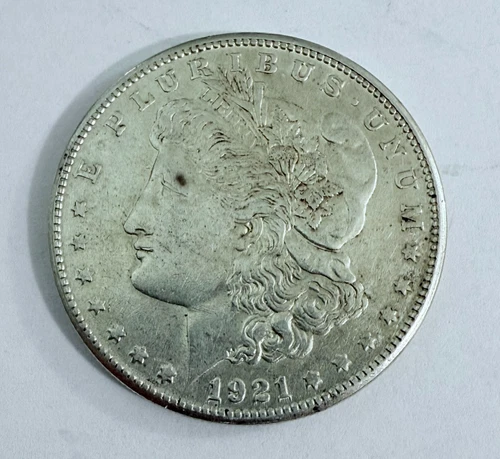 1921-S Morgan Silver Dollar 90% Silver US $1 Coin AU Details  #529