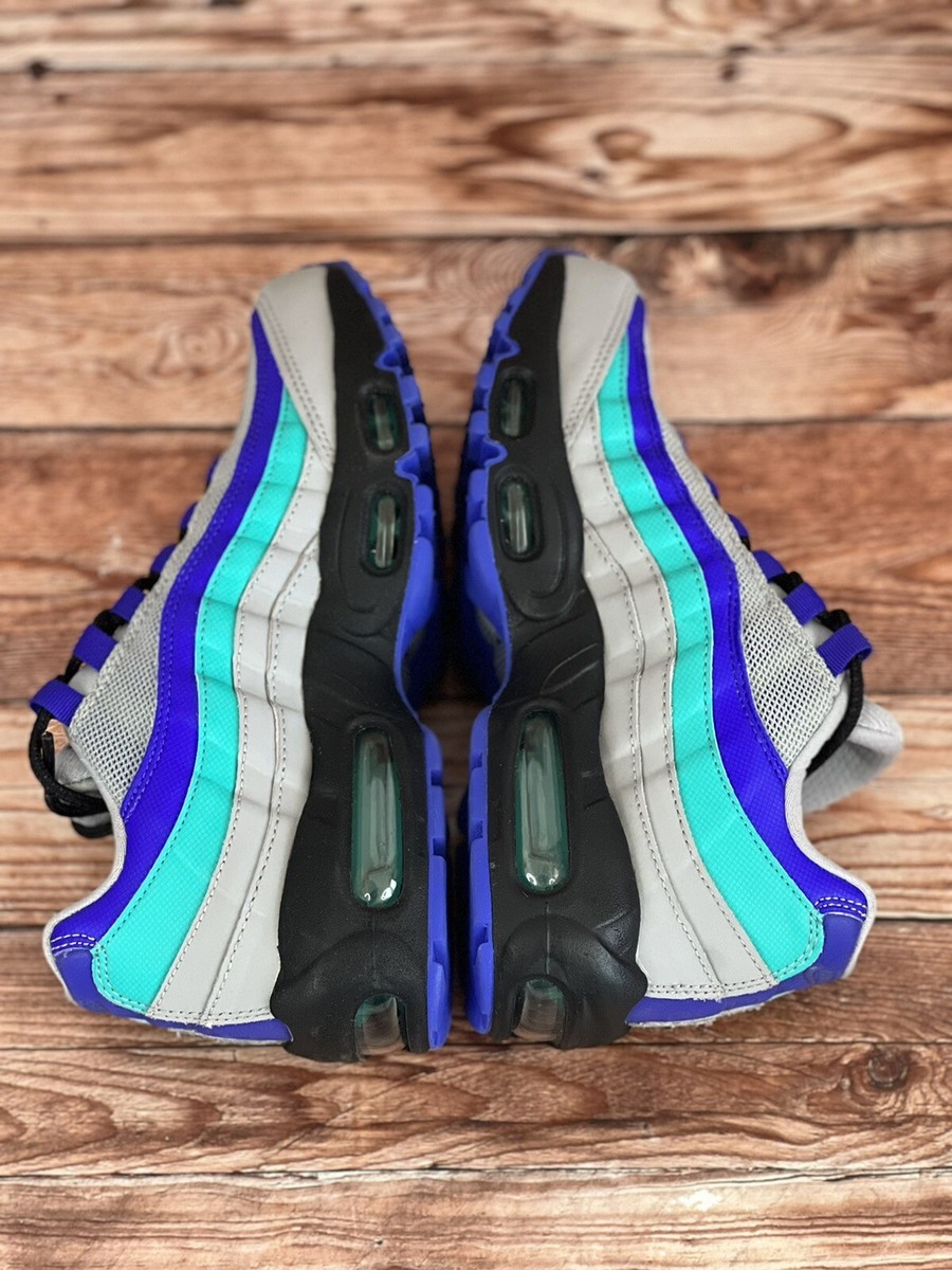 Nike Air Max 95 Wolf Grey Grape AT2865-001 Men\'s 5 Women\'s 6.5 Pre-Owned Nike Air Max 95 Wolf Grey Grapes AT2865-001 Men Size 4.5  main image 2
