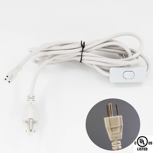 10ft Integrated LED TUBE wire with ON / OFF switch UL AC Plug - Picture 2 of 6