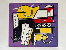 FERNAND LEGER "Geometric Composition" 1955 Serigraph Numbered Abstract