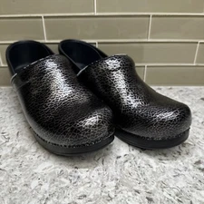 Womens Dansko Multicolor Pattern Leather Clogs Euro 39 U.S. 9