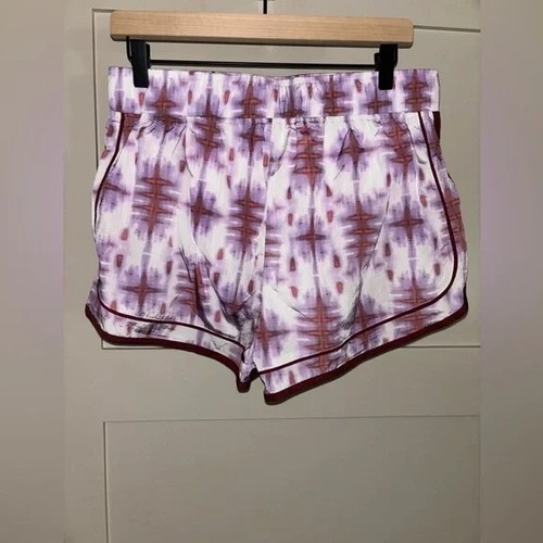 Pantalones Cortos Estampados Atléticos Free People Movement Azul Universitario Nuevos Sin Etiquetas Talla L - Imagen 4 de 7