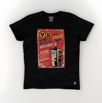 V.D Von Dutch Originals California 93060 USA TShirt Vintage / Schwarz L