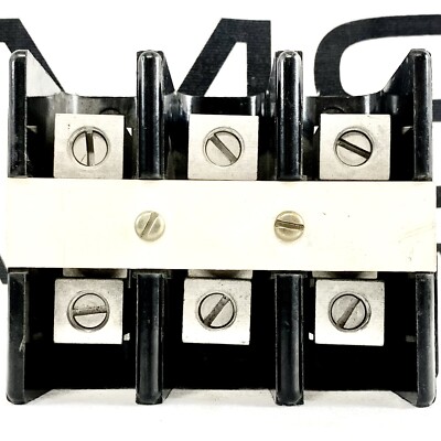 Square D 9080 U-3 Power Distribution Block 3-Pole 600V 125A