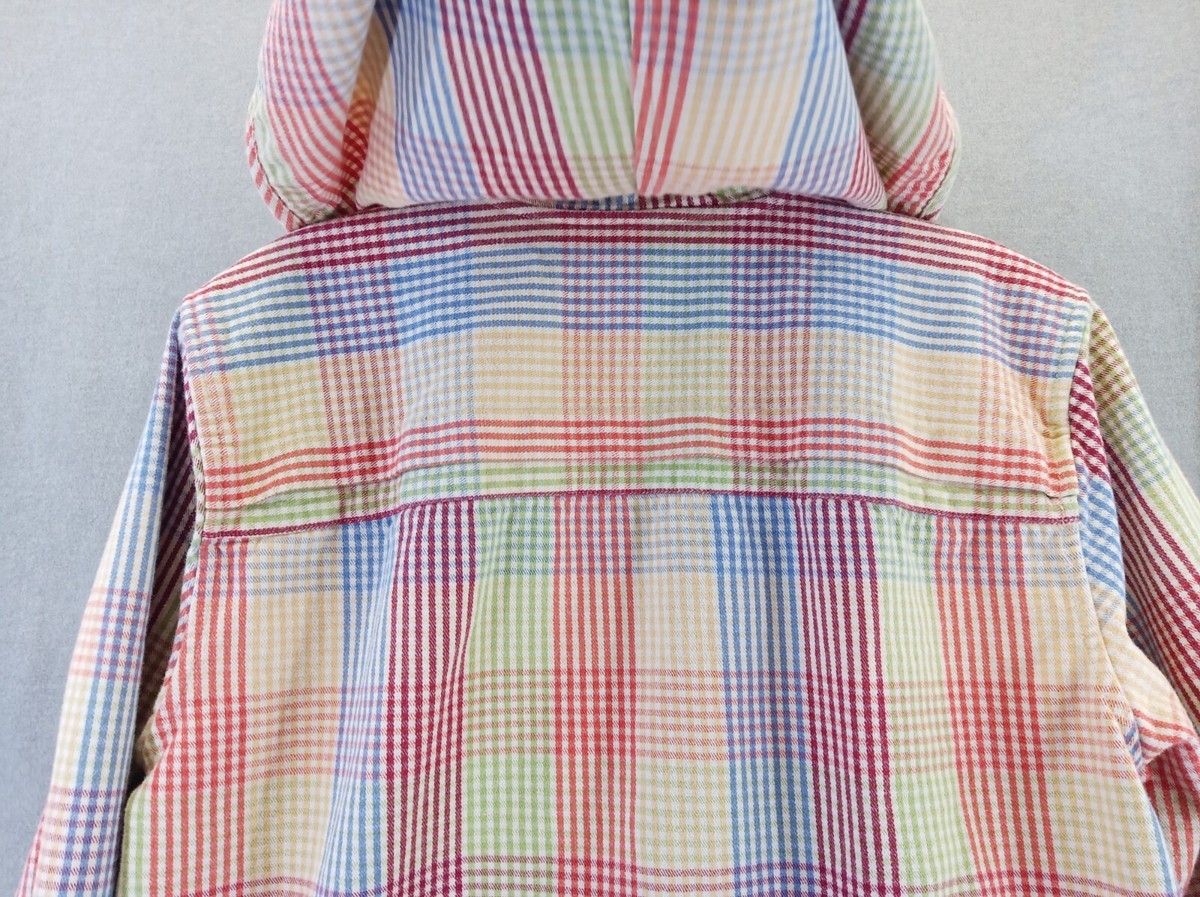 ジャケット・アウター 00's Christopher&Banks check zip hoodie Christopher Banks jacket Women small Multicolor plaid check