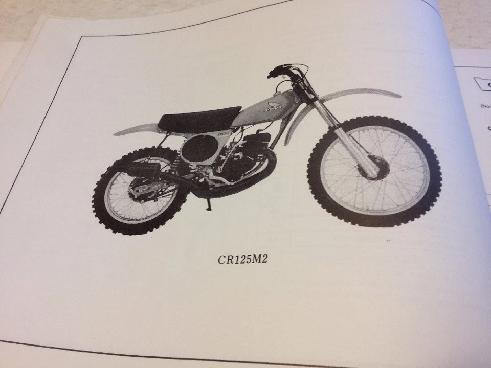 Honda CR125M2 CR125 M2 Cr 125 Piezas List Catálogo Pieza Suelta - Imagen 4 de 4