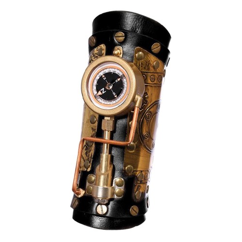Steampunk Arm Sleeve with Mechanical Compass Cuff for Club Cosplay Carnival - Picture 4 of 7