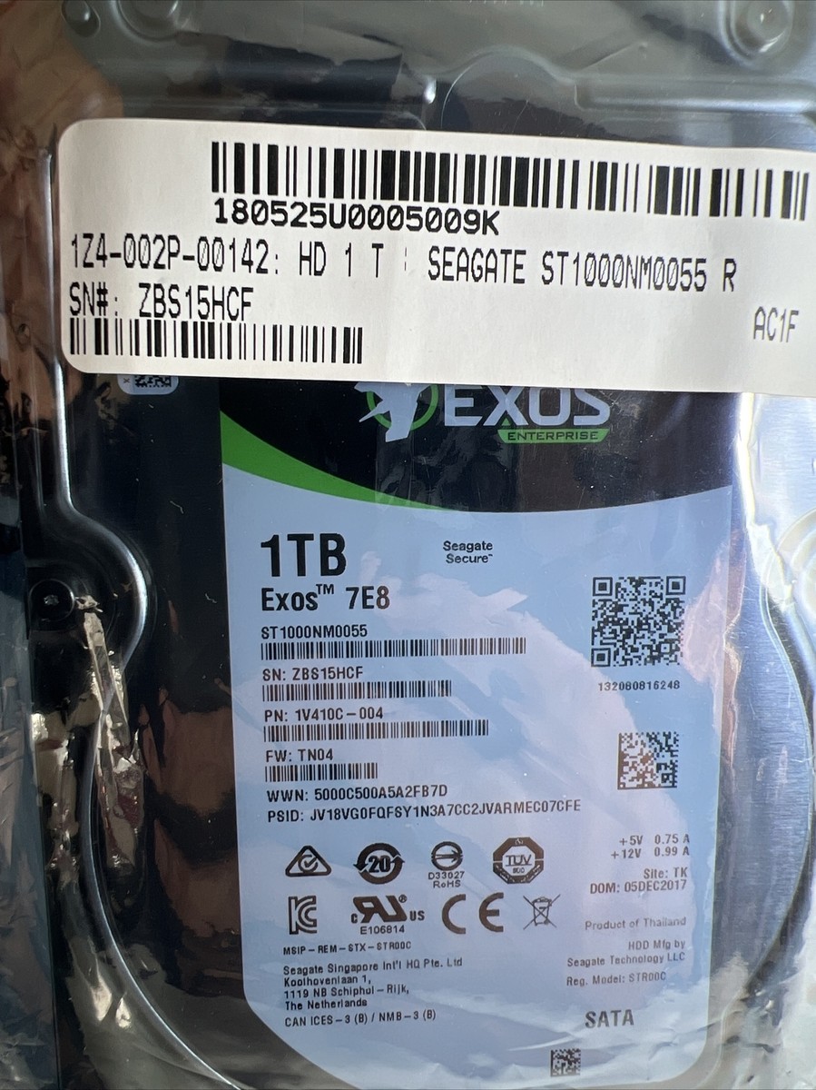 SEAGATE - SEAGATE製HDD　ST1000NM0055　1TB SATA600 7200 Seagate Enterprise Capacity ST1000NM0055 1TB 7200RPM SATA