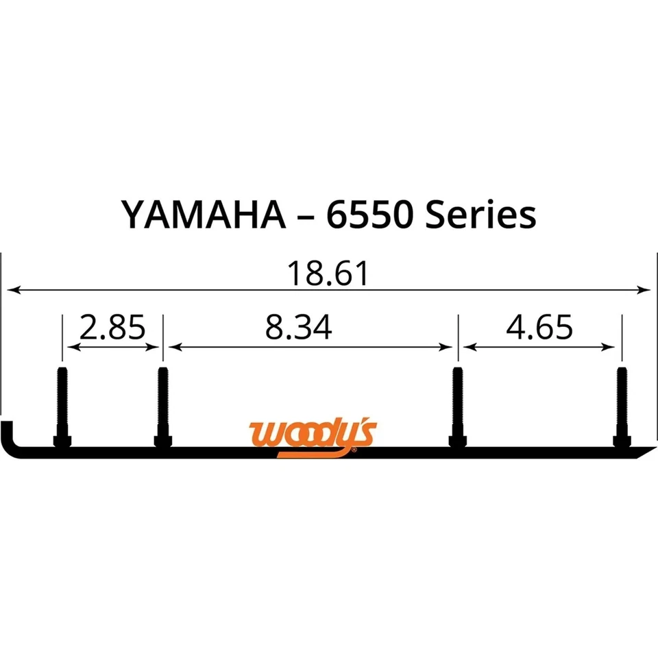 Corredores de carburo Woodys 6" Yamaha SX500R/SX600R/SX/SRX 700 00-03 - TYV4-6550 Foto 2 de 4