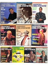 Modern Drummer Magazine 1991 10 Issues (all months ex June & Aug) 1 Sound Suppl.