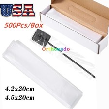 500Pcs/Box Dental X-Ray Sensor Covers Disposable Sensor Sleeves 4.2/4.5x20cm USA
