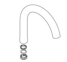 Moen 176077MSRS Spout Kit for 87696EWSRS Kitchen Faucet, Spot Resist Stainless