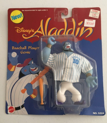 Vintage Mattel Disney Aladdin Baseball Player Genie 5324 NEW | eBay