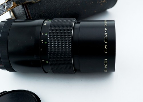 Vintage electric MC PENTACON 4/200mm M42 mount nice telephoto portrait lens - Picture 5 of 10