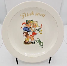 Vintage Figgjo Flint Flink Gutt Children's Plate 8" Norway