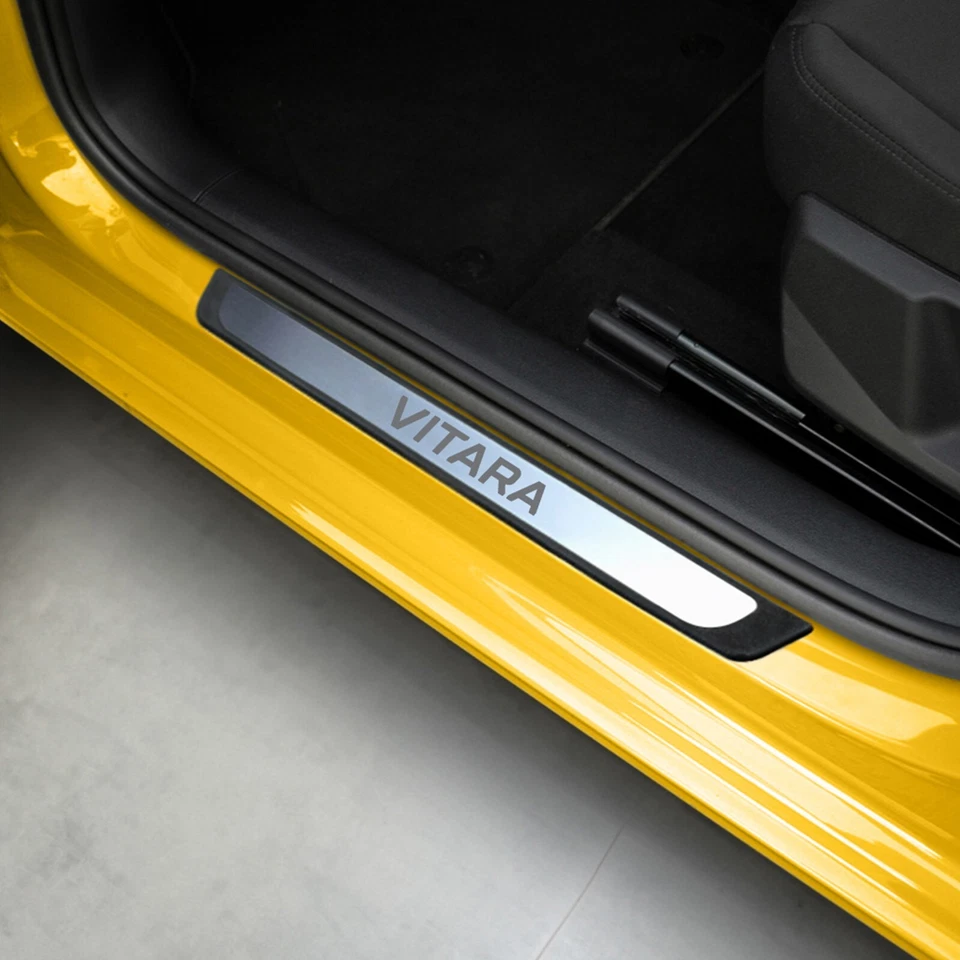 Protectores de umbral de puerta para Suzuki Grand Vitara 2005-2015, acero inoxidable 4 piezas Foto 4 de 4