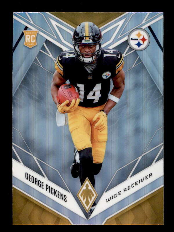 GEORGE PICKENS 2022 PANINI PHOENIX #123 STEELERS ROOKIE SILVER RC BD8093