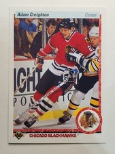 1990-91 Upper Deck #4 Adam Creighton ~ Chicago Blackhawks