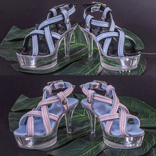 1/3SD16 IP-SID BJD Doll Buckle Sandals Stilettos Crystal Sole High Heels Shoes