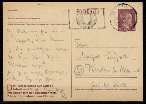 DR PK aus Köln nach Wenden (Kreis Olpe) vom 8.9.1944 (451)