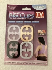 Smart Bra Clips, TV Brands, 2 White, 2 Black, 2 Nude, 2 Clear