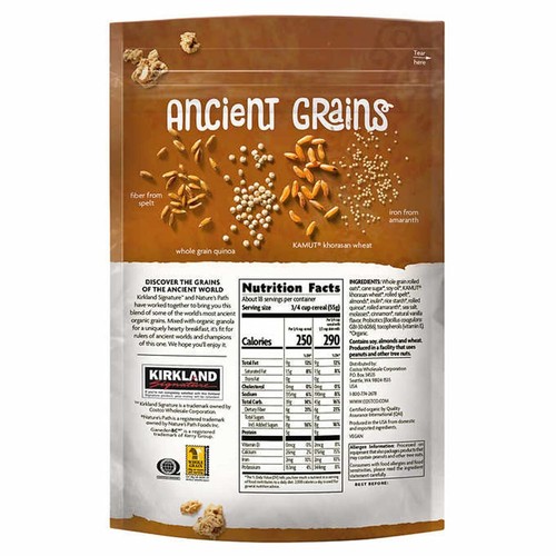 Kirkland Signature Nature's Path Organic Ancient Grain Probiotic Granola, 35.3 - Picture 2 of 2