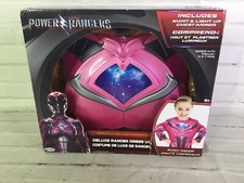 Power Rangers Deluxe Ranger Pink Dress Up Shirt Costume Light Chest Armor 4-7x