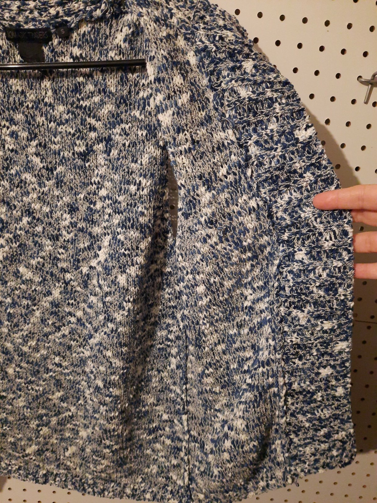 Nomadic Traders Sweater Vest Small Blue White Sin… - image 4