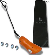 KHROME Boot Stretcher with Adjustable Knobs, Wooden Handle, and Heavy Duty Metal