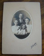 1900s Family Portrait Photo Salem Oregon Trover Cronise Studio H A Rawson