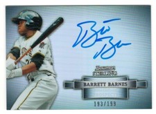 Barrett Barnes 2012 Bowman Sterling Prospect Autographs #BB Baseball Card