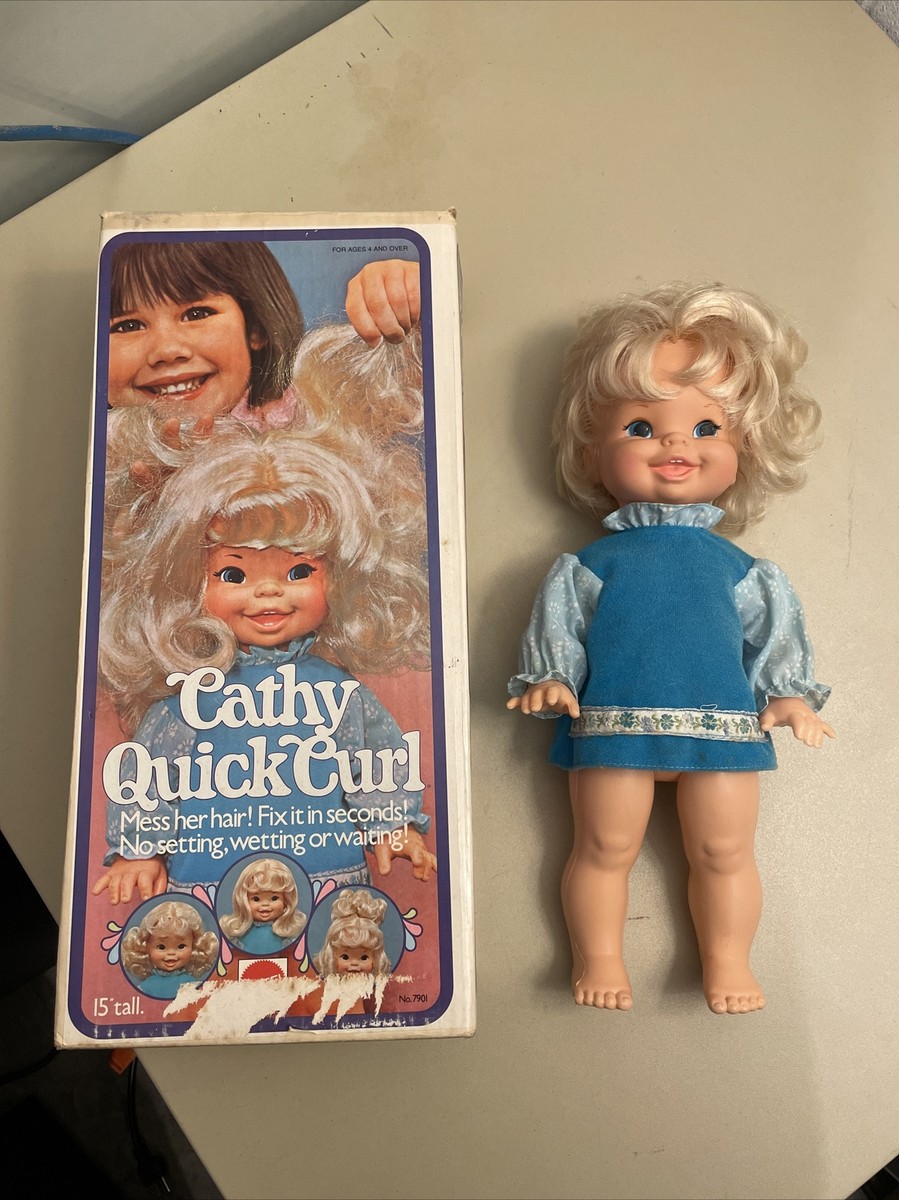 cathy quick curl doll w/box vintage 1972 Mattel | eBay