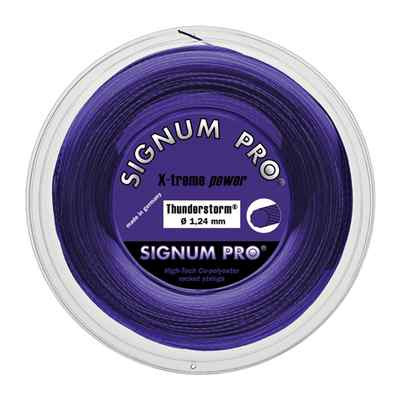 NEW TENNIS STRING SIGNUM PRO THUNDERSTORM 200M - 17 GAUGE 1.24MM