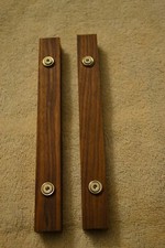 Side Rails For Pioneer Spec-1 Pre Or Spec-2 Amp. Black Walnut. Also Fits C-77
