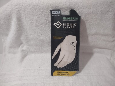 Golf Glove Left Hand GRF2-M-L-BK-CM Bionic Men's Cadet M RelaxGrip 