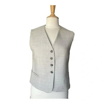 COS Wool Manteco Vest Beige Grey Women s Size 8