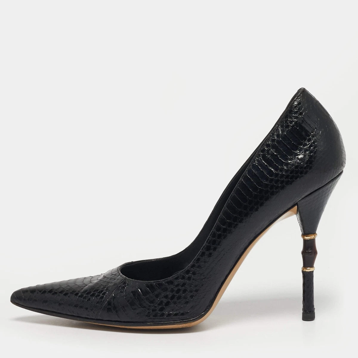 Gucci Black Bamboo In Women's Heels for sale | eBay