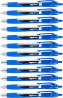 Amazon Basics Druckgelschreiber, Feine Spitze, 12 StüCk, Blau