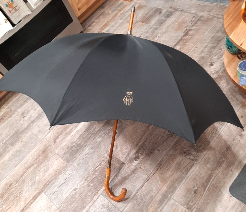 Swaine Adeney Brigg Umbrella By Appt To H.M Queen Elizabeth Queen Mother READ - Image 2 of 4