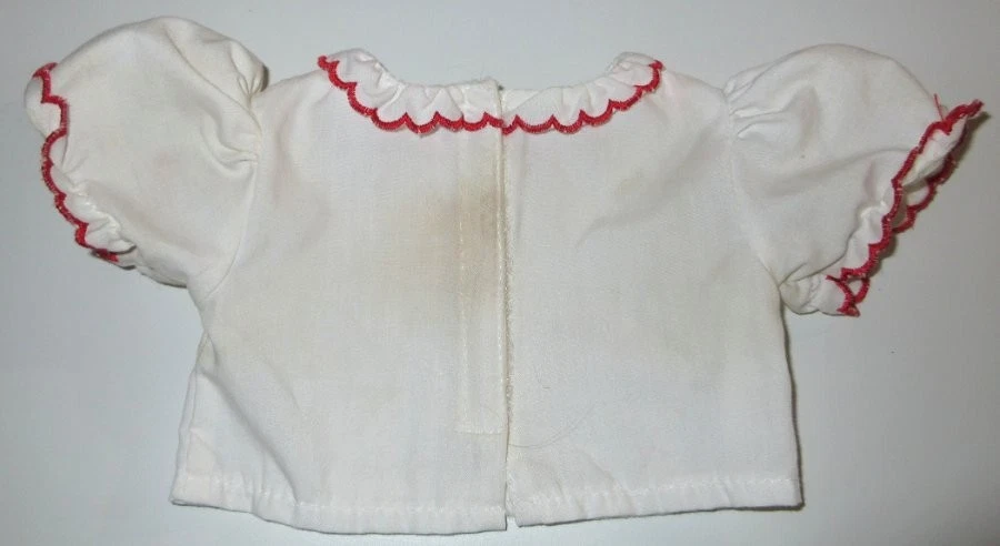 American Girl Bitty Baby AT PLAY Rojo Guinga Conjunto Zapatos Con Bloques Leer Defectos Foto 4 de 4