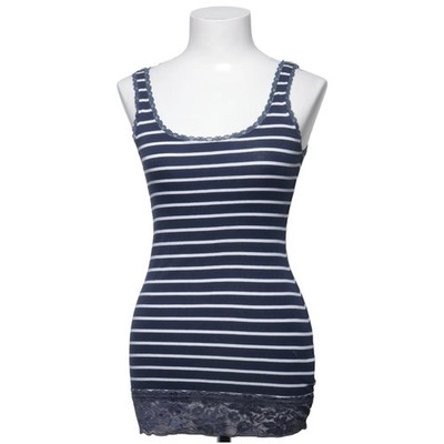 Multiblu, Nachtkleid, Größe: XS, Blau/Weiß, Baumwolle/Elasthan, Streifen #QaO