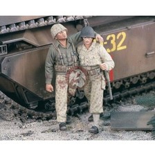 1/35 WWII US Marines Helping Wounded Soldier Resin 2 Figures Set Pacific War