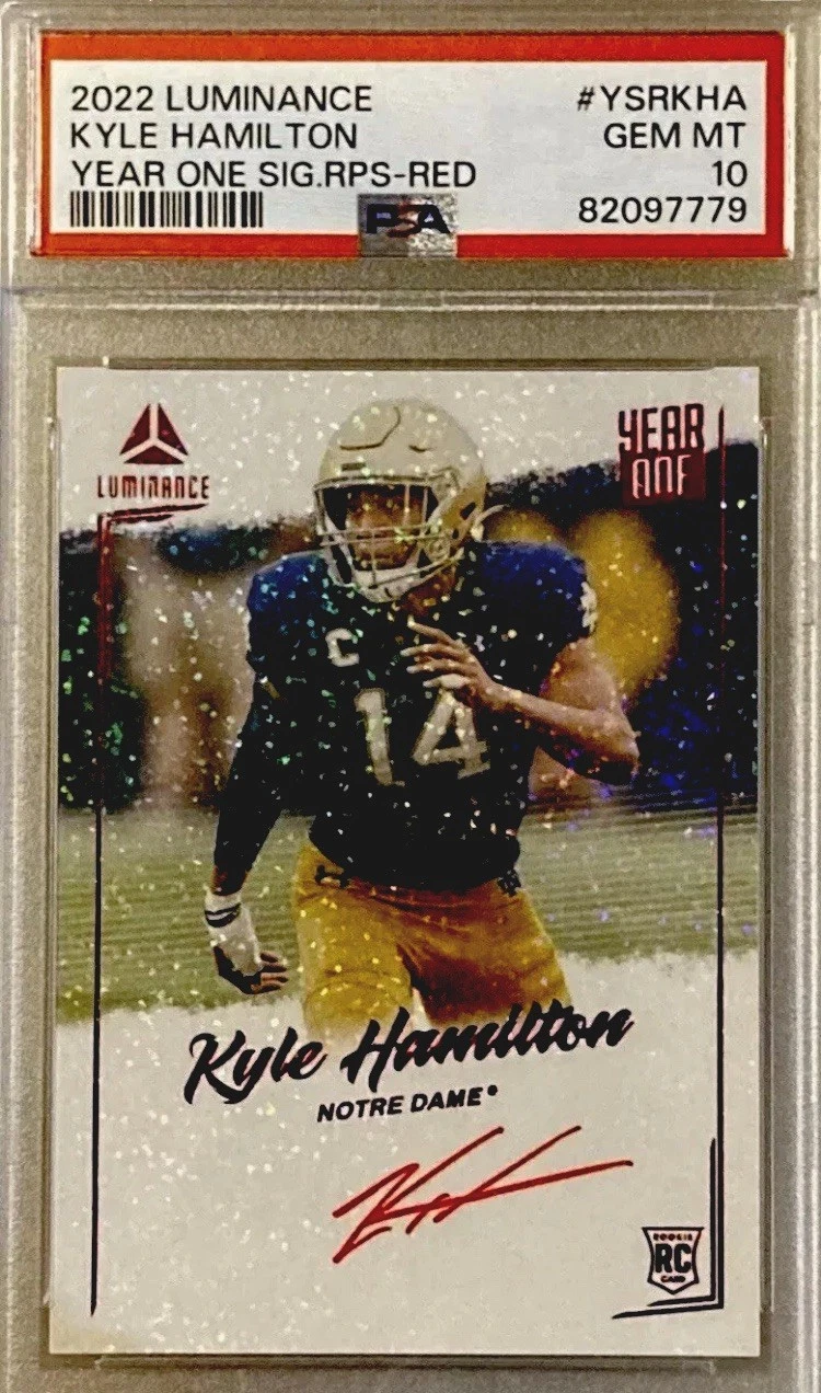 Kyle Hamilton Panini Luminance Year One Signatures Rps #YSRKHA Red