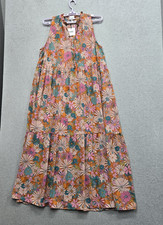 BB Dakota Steve Madden Women Dress XL Pink Floral California Soul Maxi Boho NWT